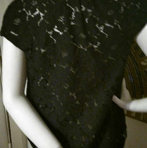 J Crew Navy Blue Lace Blouse Small Size 4 - Picture 3 of 3